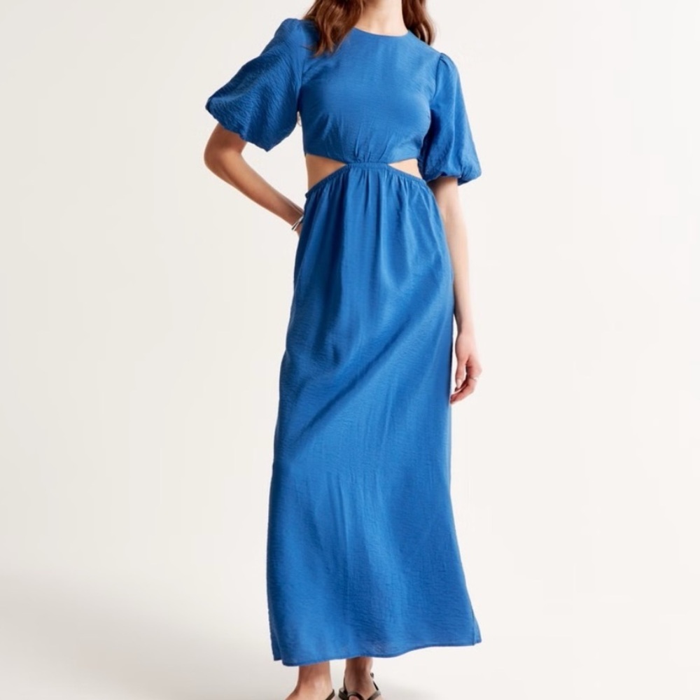 Abercrombie & Fitch Short-Sleeve Cutout Maxi Dress size XS